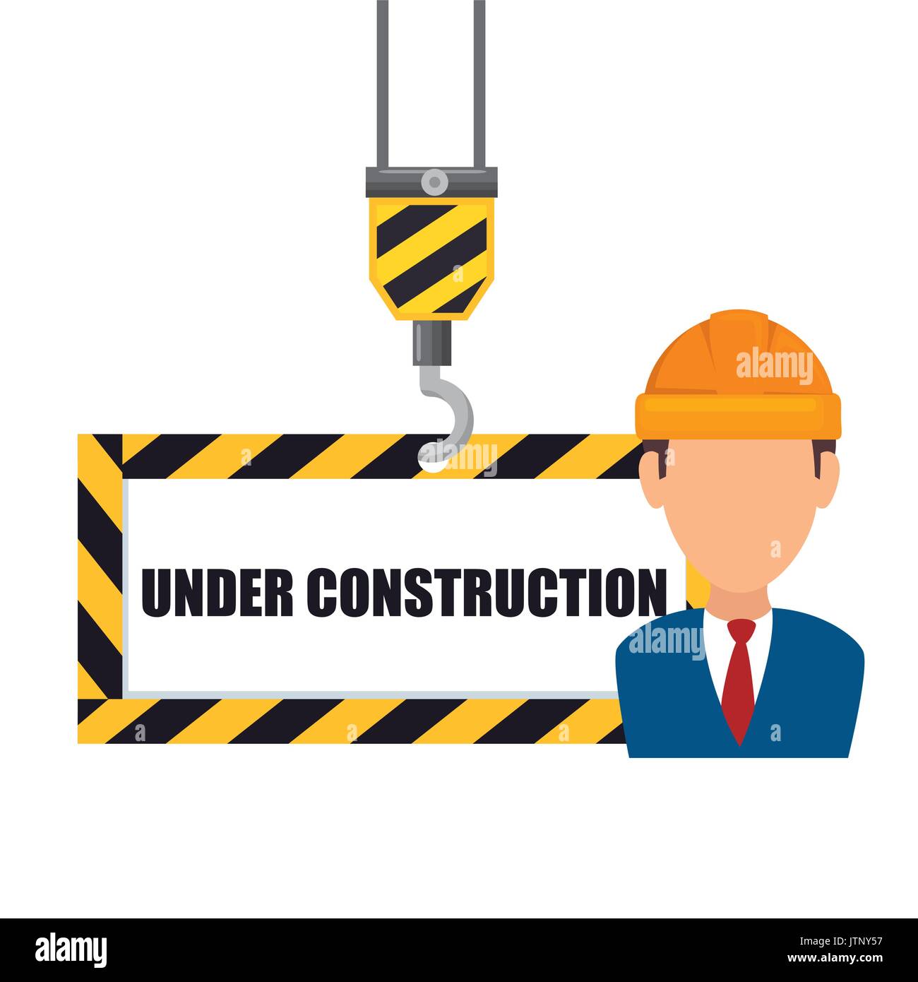 under construction concept design vector illustration graphic Stock ...