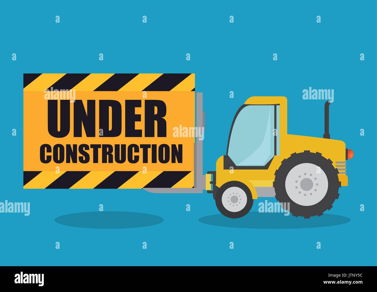 under construction concept design vector illustration graphic Stock ...