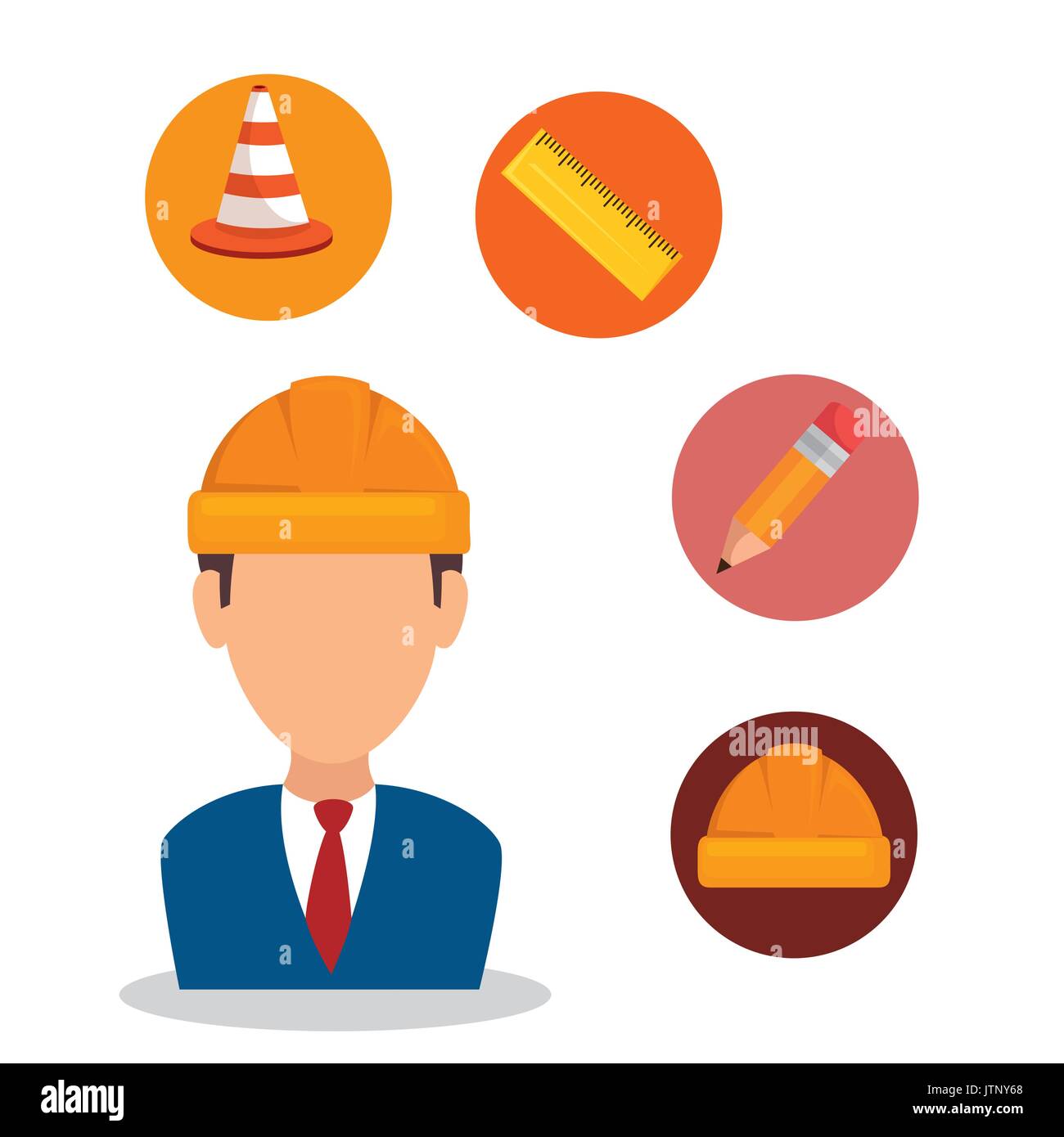 under construction concept design vector illustration graphic Stock ...