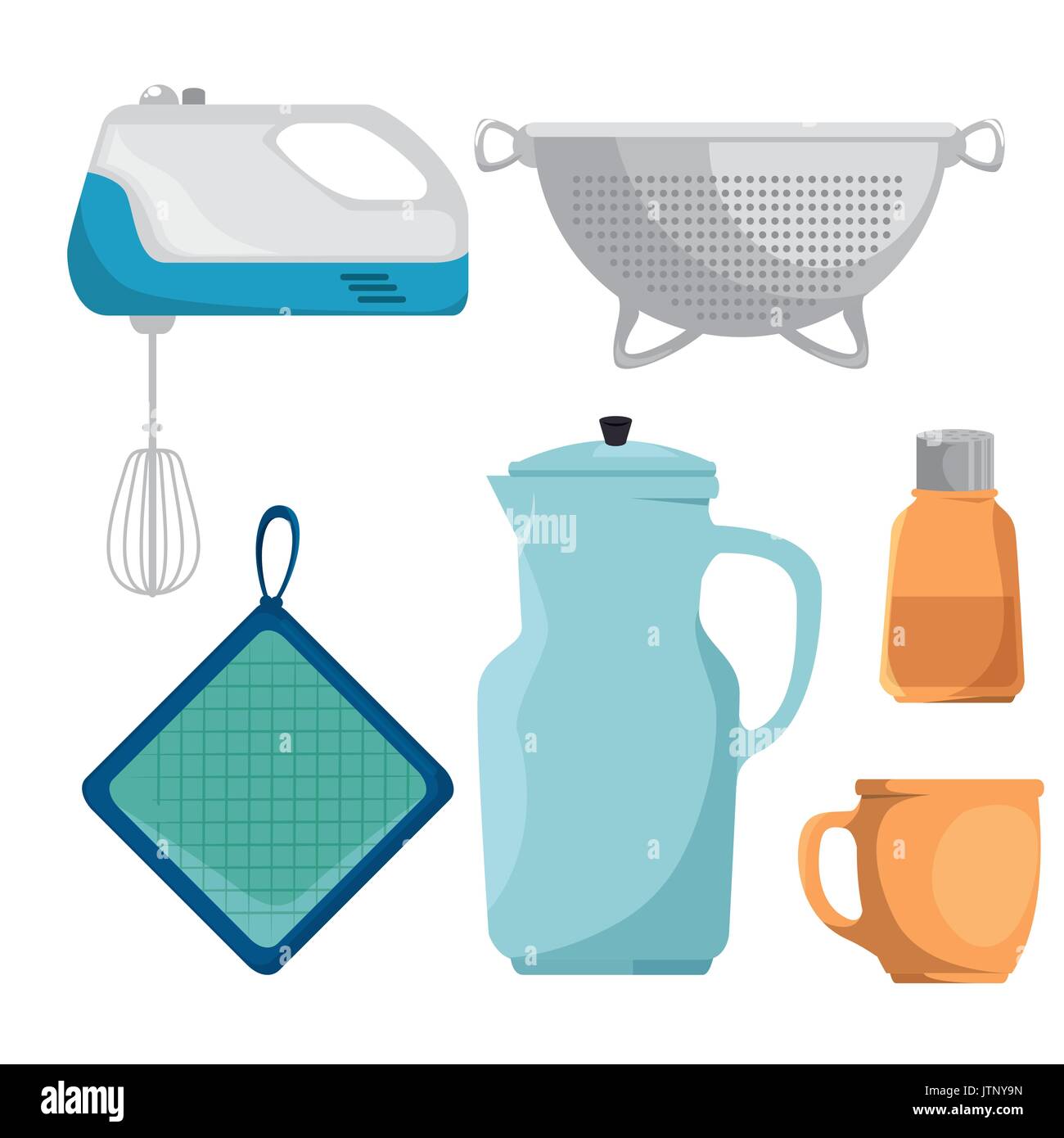 kitchen utensils icon set vector illustration graphic design Stock ...