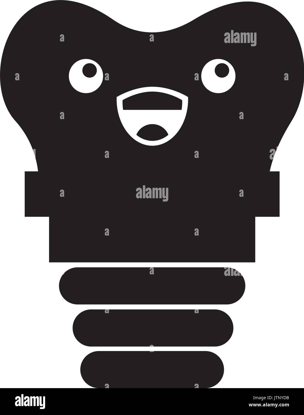 tooth implant kawaii character Stock Vector Image & Art - Alamy