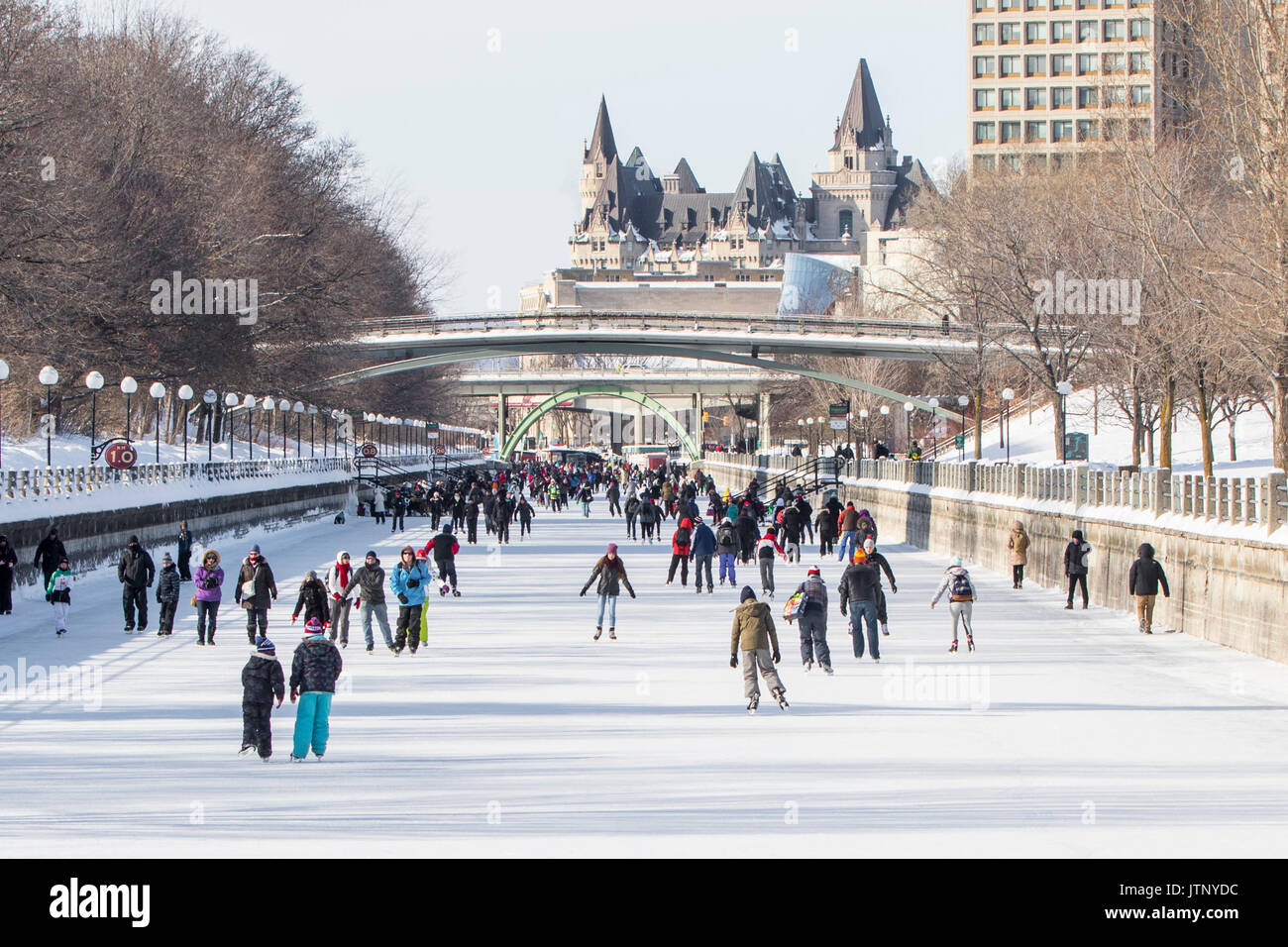 World's Longest Skating Rink, Ottawa, Canada Stock Photo Alamy