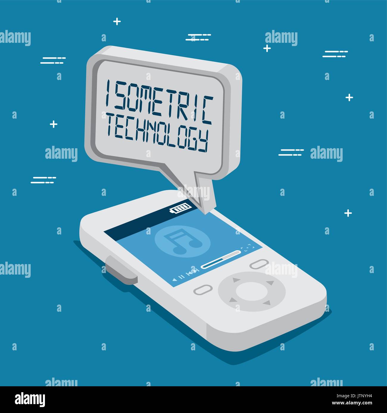 isometric technology 3D concept vector illustration graphic design ...