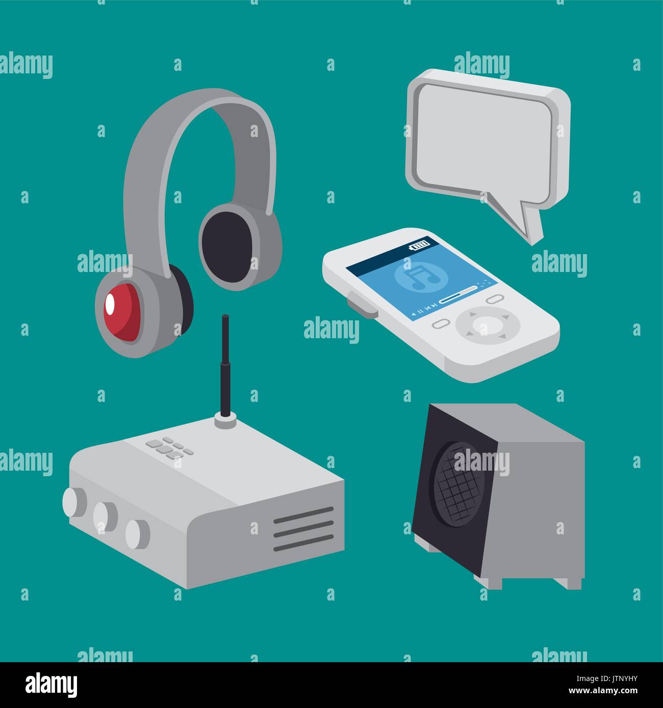 isometric technology 3D concept vector illustration graphic design ...