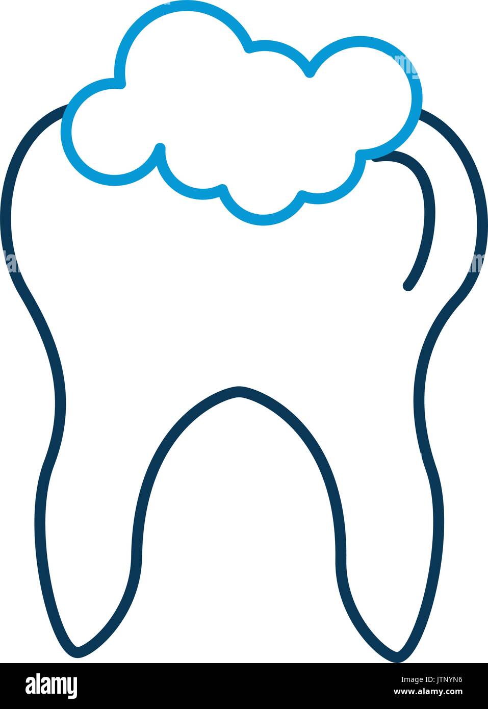 Human tooth with toothpaste Stock Vector Image & Art - Alamy