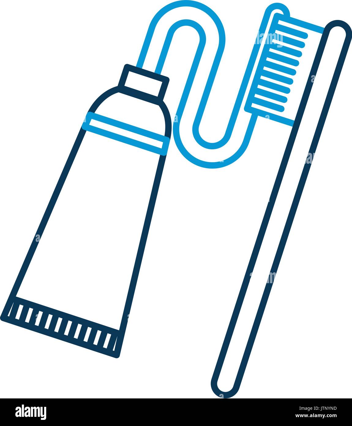 dental toothbrush with paste Stock Vector Image & Art - Alamy