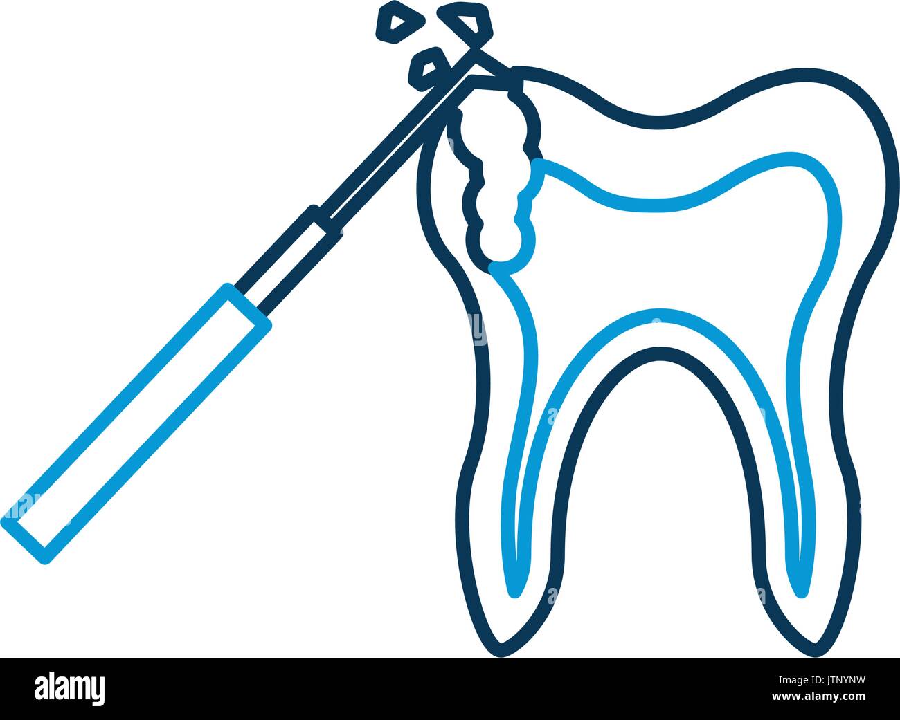 Human tooth with dental drill Stock Vector Image & Art - Alamy