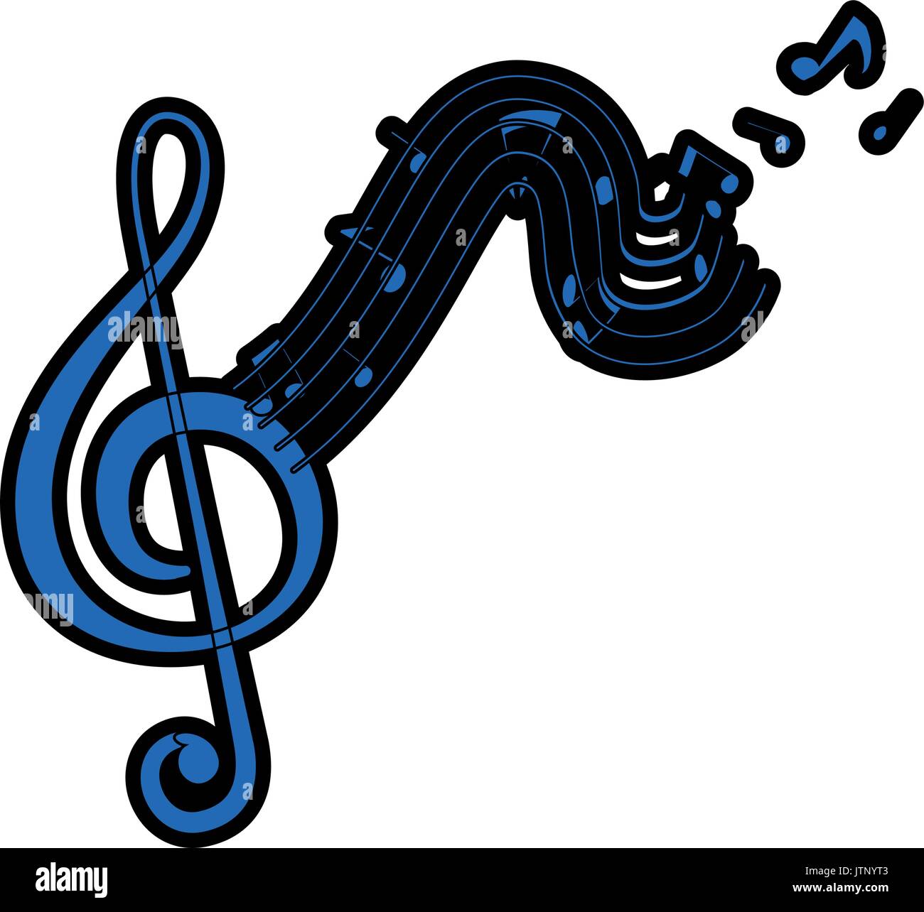 musical notes icon over white background vector illustration Stock ...