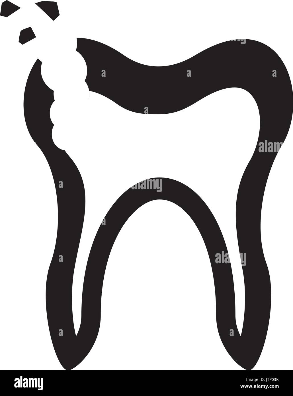 Human tooth with decay Stock Vector Image & Art - Alamy