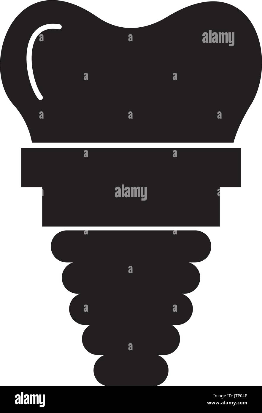 dental implant isolated icon Stock Vector Image & Art - Alamy