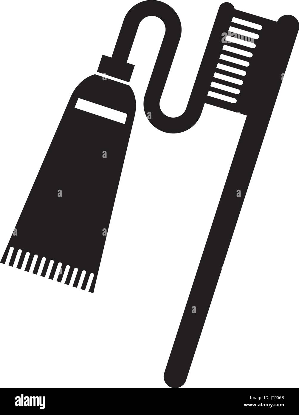 dental toothbrush with paste Stock Vector Image & Art - Alamy