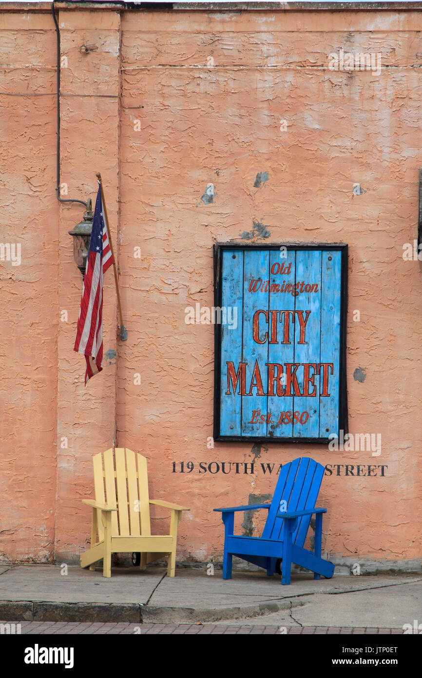 City Market along river walk Wilmington North Carolina Stock Photo Alamy