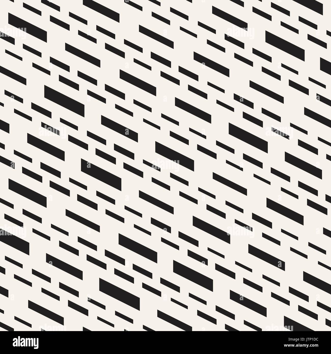 Black and White Irregular Dashed Lines Pattern. Modern Abstract Vector ...