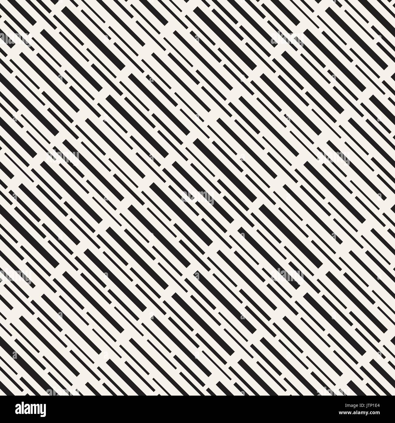 Black and White Irregular Dashed Lines Pattern. Modern Abstract Vector ...