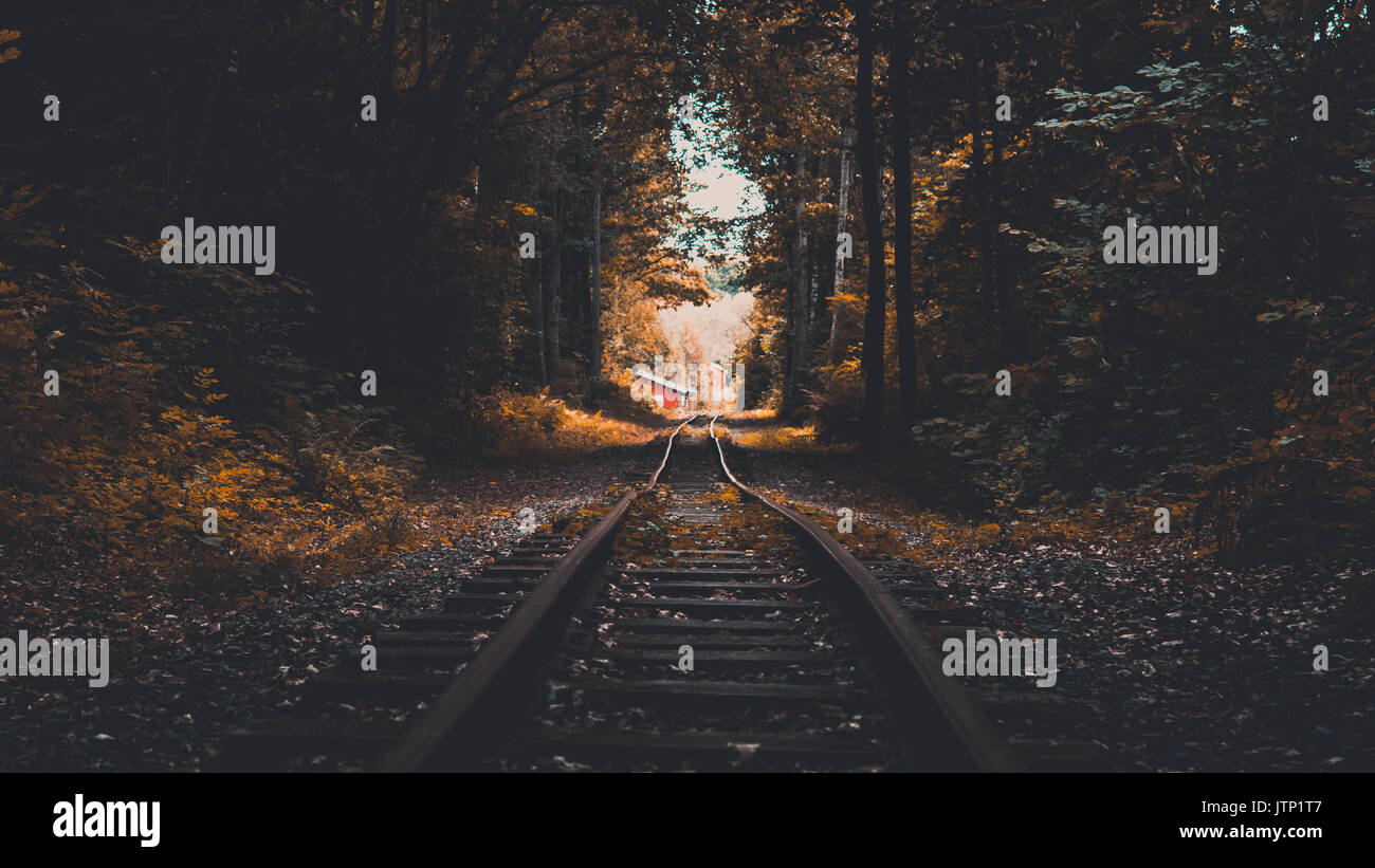 Old railroad Stock Photo Alamy