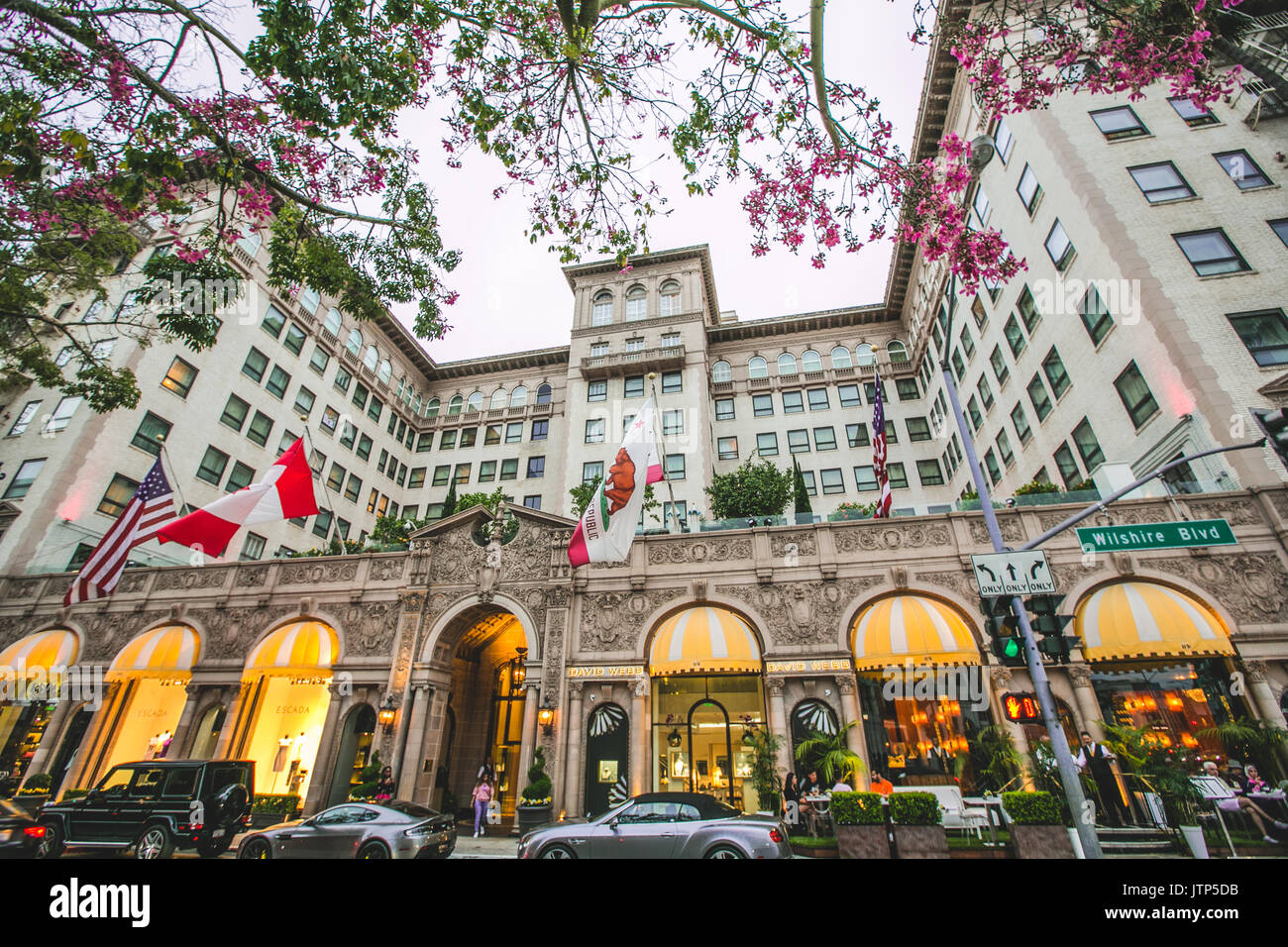 Beverly Wilshire Hotel Stock Photo