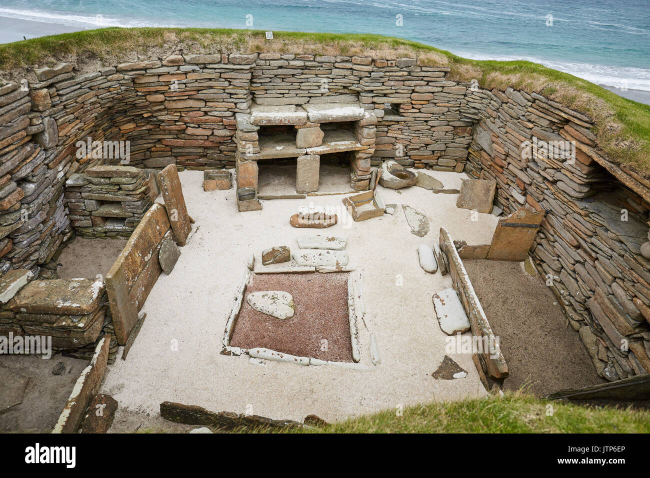 Scottish prehistoric site in Orkney. Skara Brae. Scotland Stock Photo