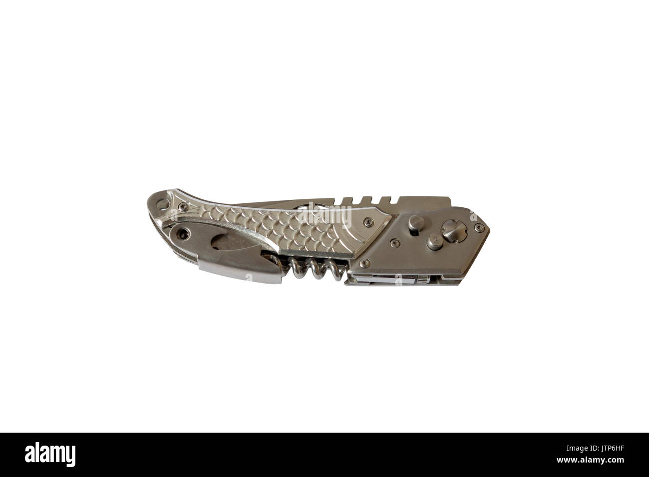 Army multitool fish looking isolated white background Stock Photo Alamy