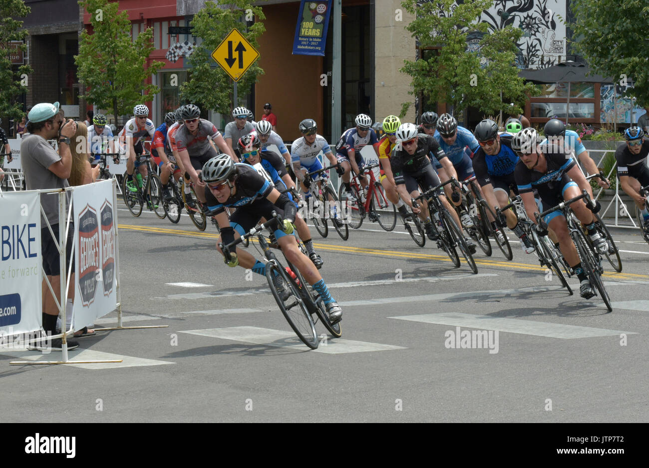 Twilight Criterium, Bicycle Race, Boise, Idaho, USA Stock Photo Alamy