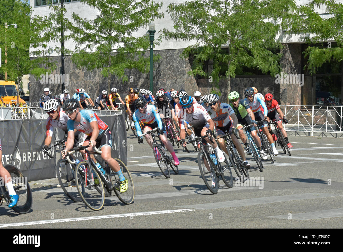 Twilight Criterium, Bicycle Race, Boise, Idaho, USA Stock Photo Alamy