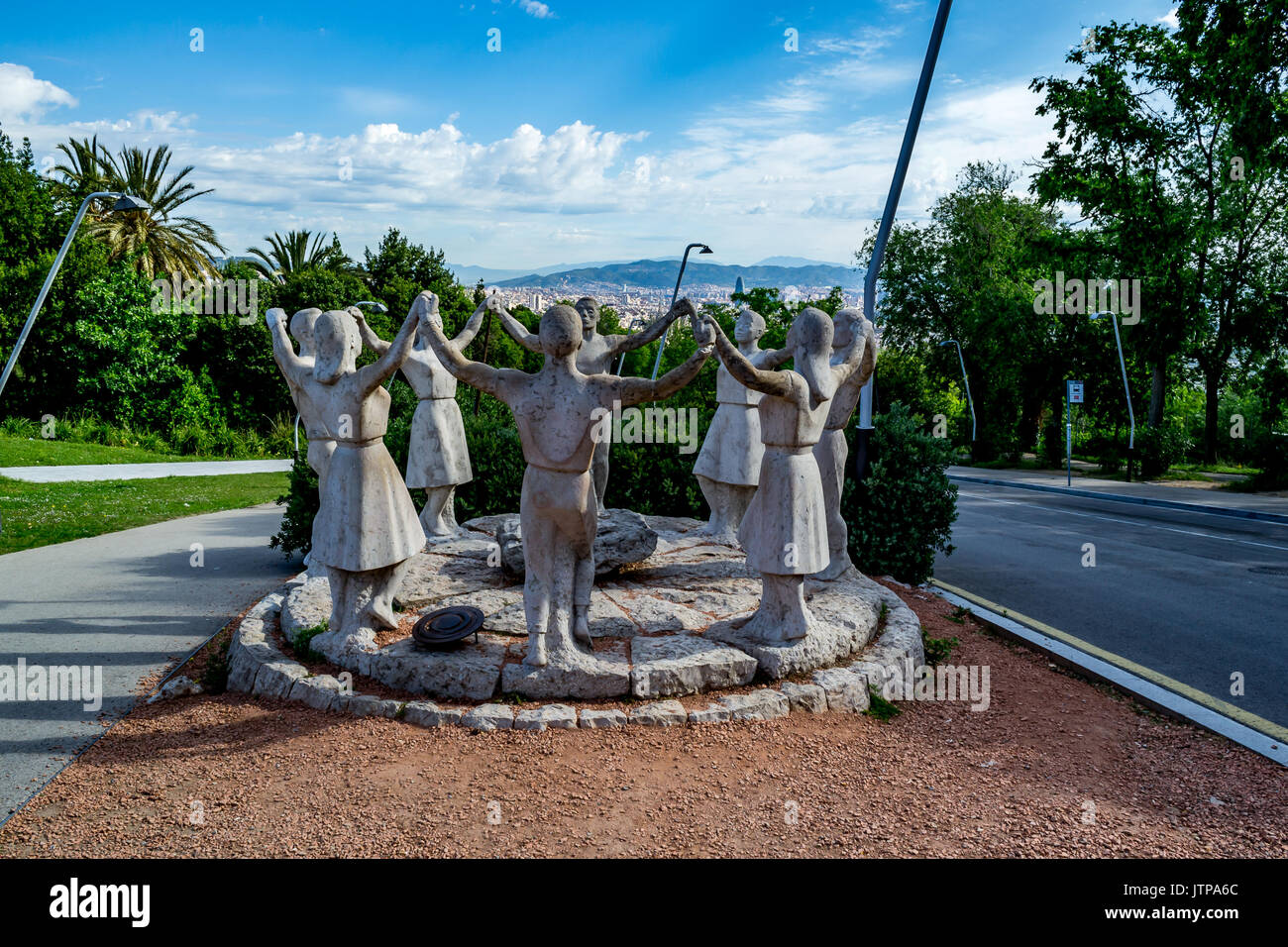 Catalonia parc de montjuic hi-res stock photography and images - Alamy