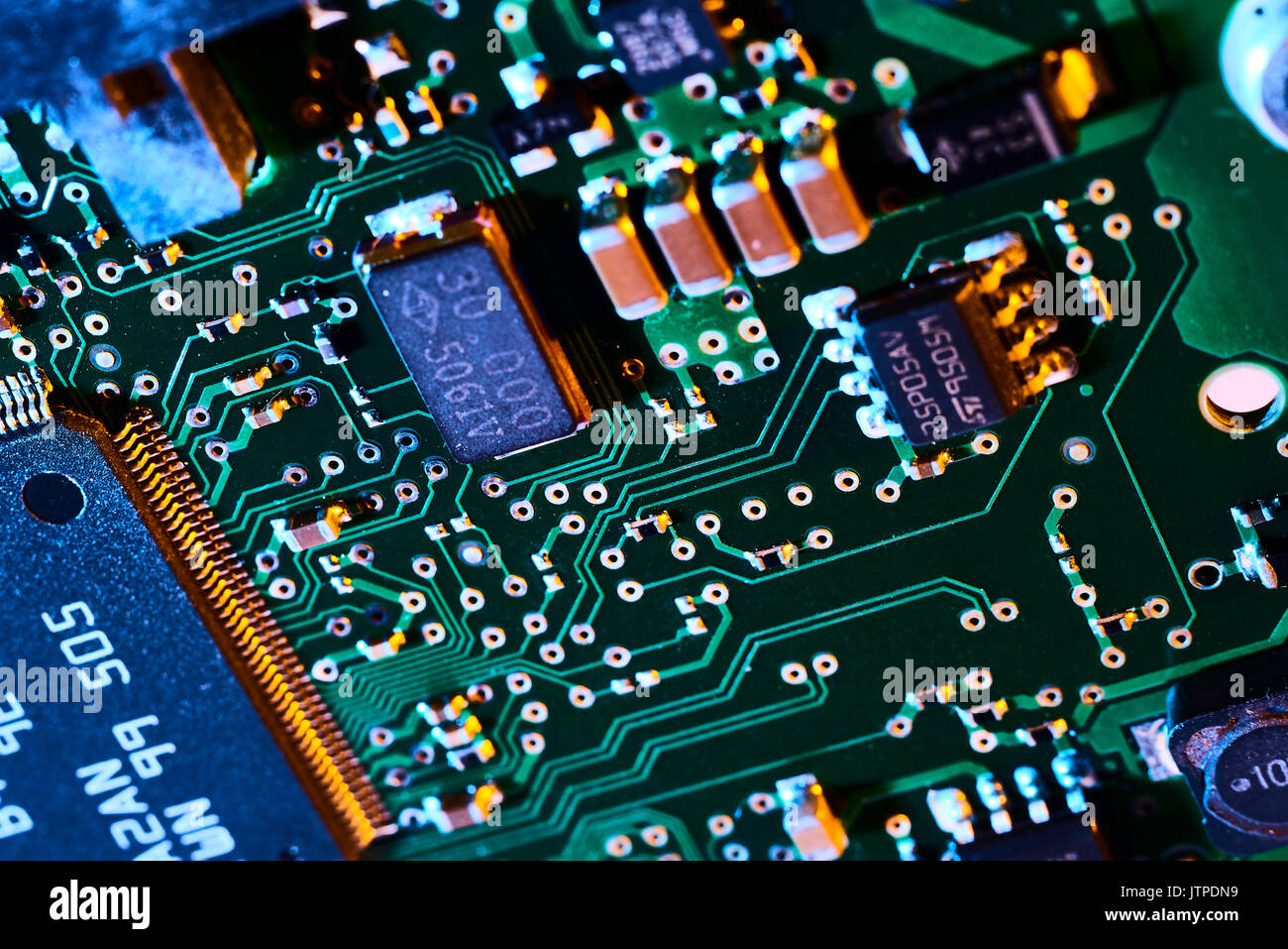 Electronic Circuit Board Stock Photo