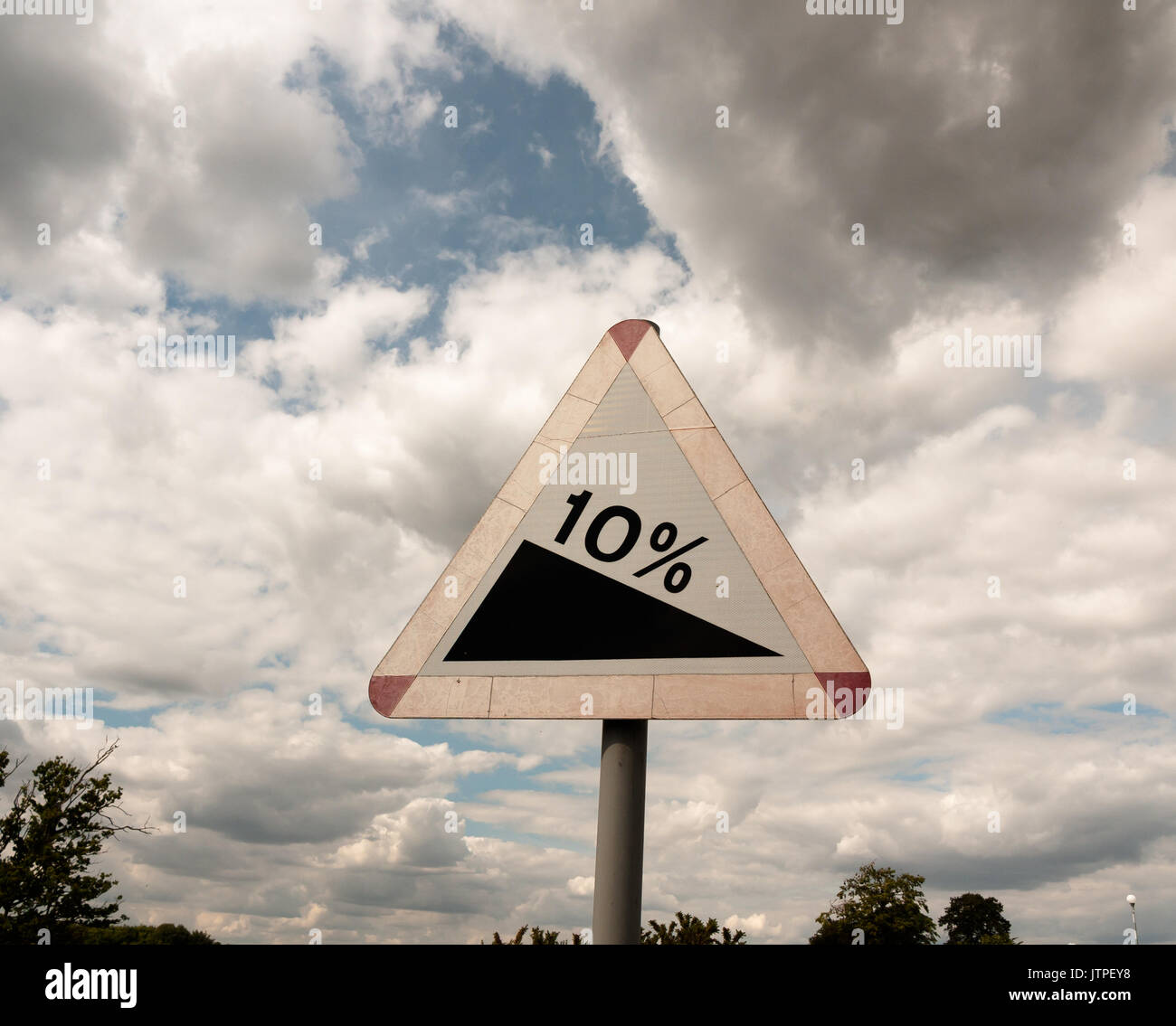 Steep Slope Caution Sign High Resolution Stock Photography and Images