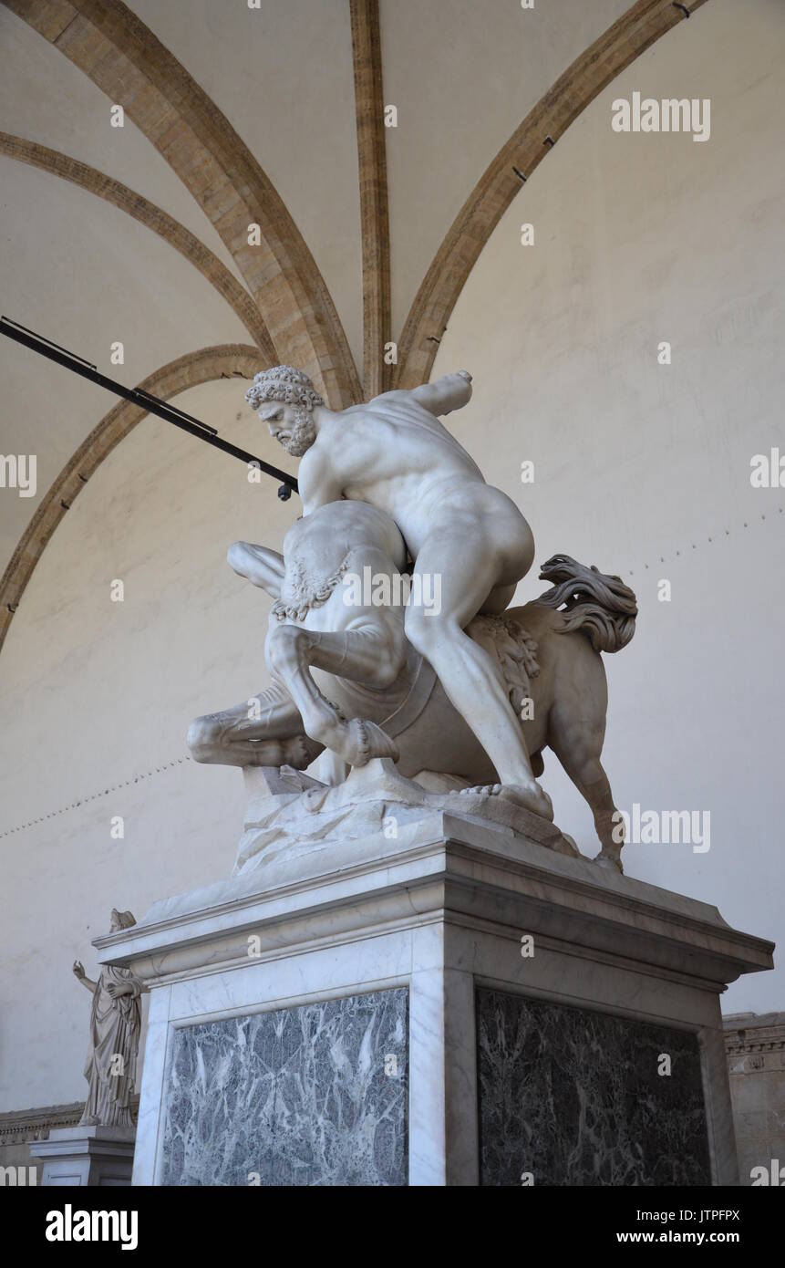 Loggia dei Lanzi (Loggia della Signoria), Florence Stock Photo