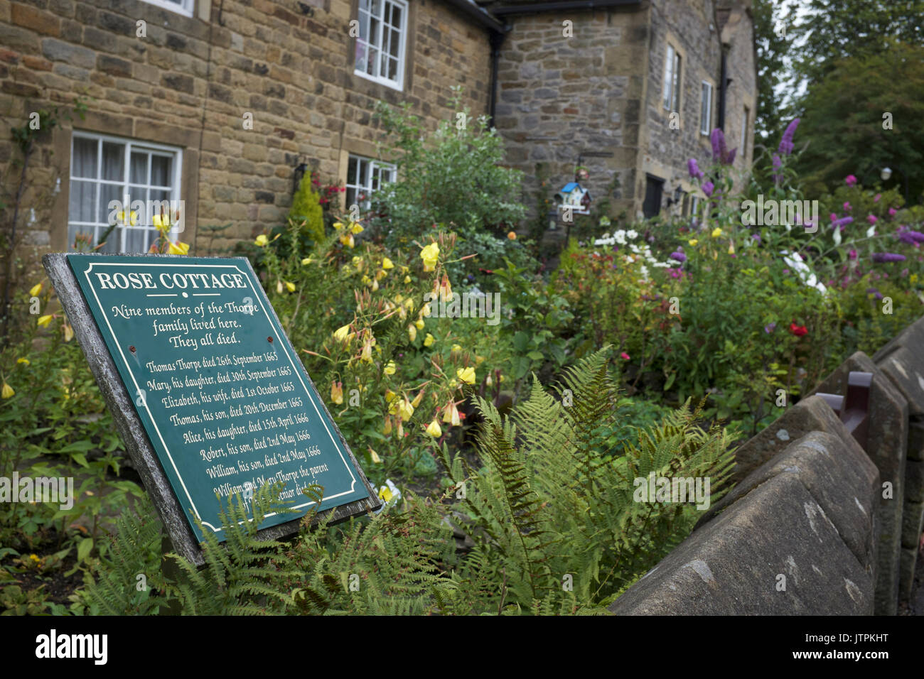 Plague Cottage in Eyam, where several people died of the Great Plague