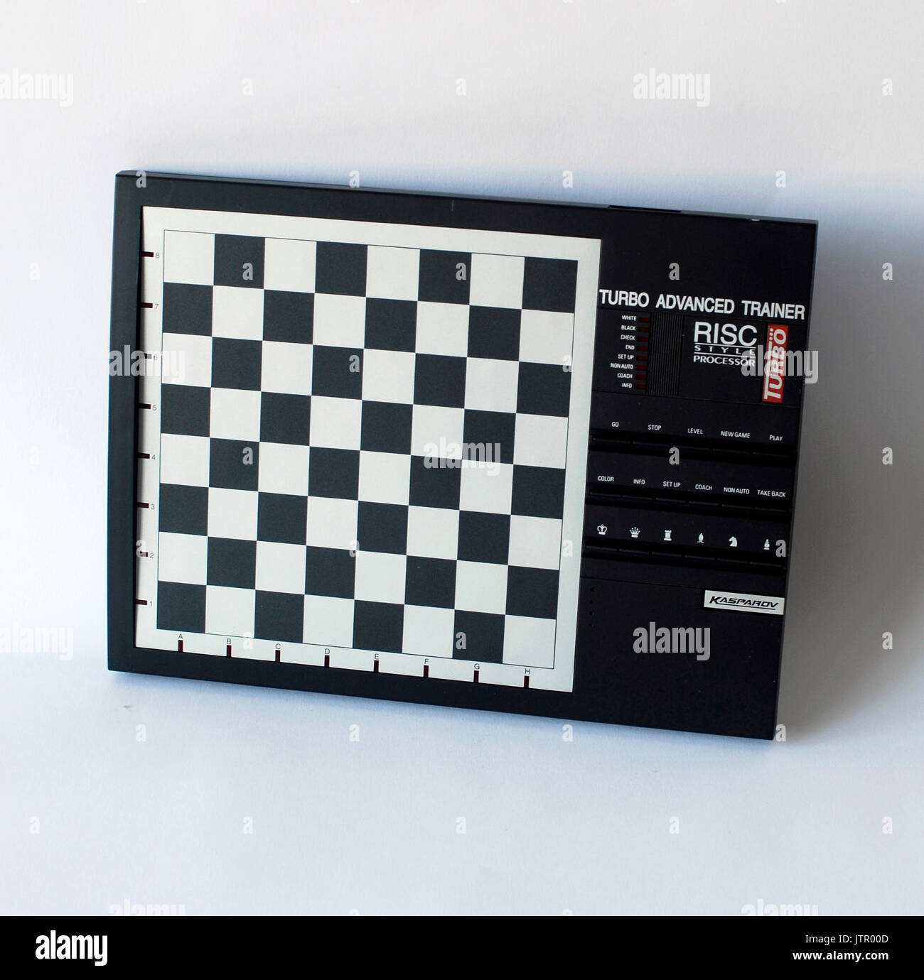 Electronic chess Saitek Kasparov Turbo Advanced Trainer. Risc Style Procesor. Made in China Stock Photo