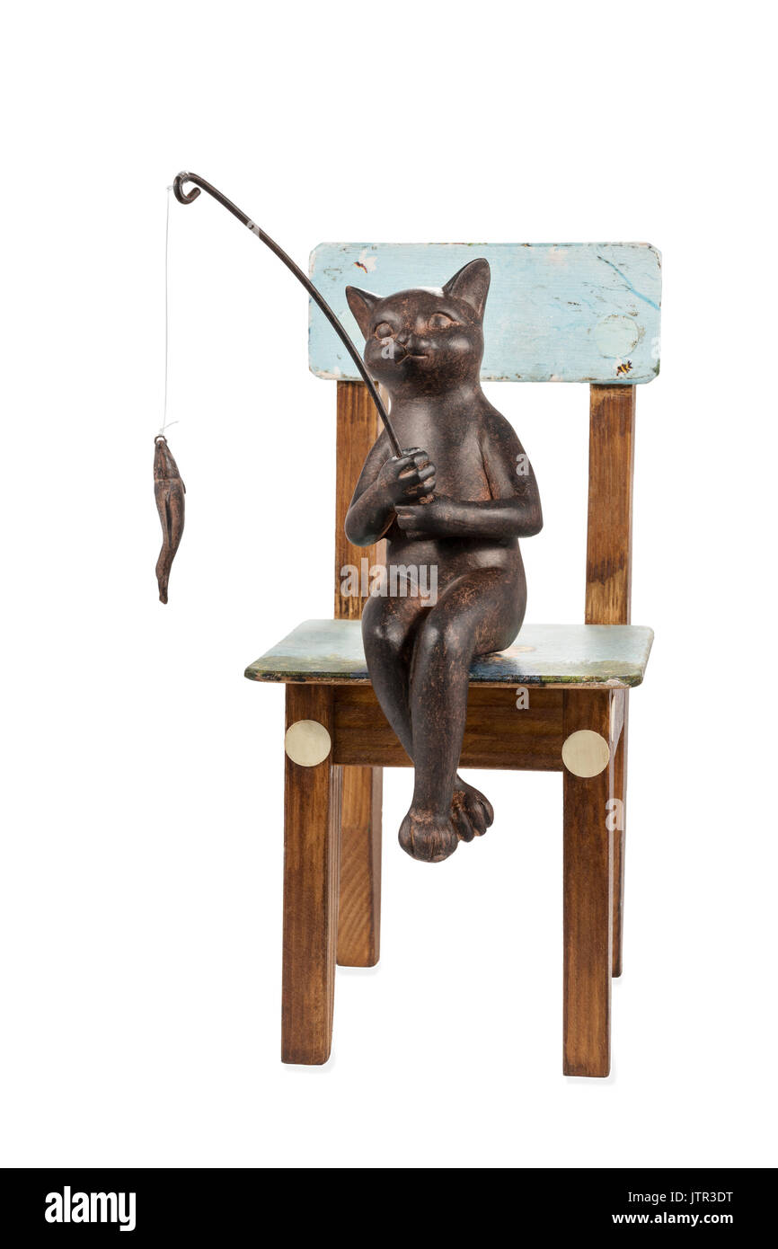 Fishing rod toy for cat Cut Out Stock Images & Pictures - Alamy