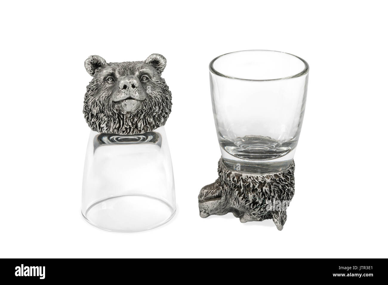 Decorative glass for vodka Stock Photo Alamy