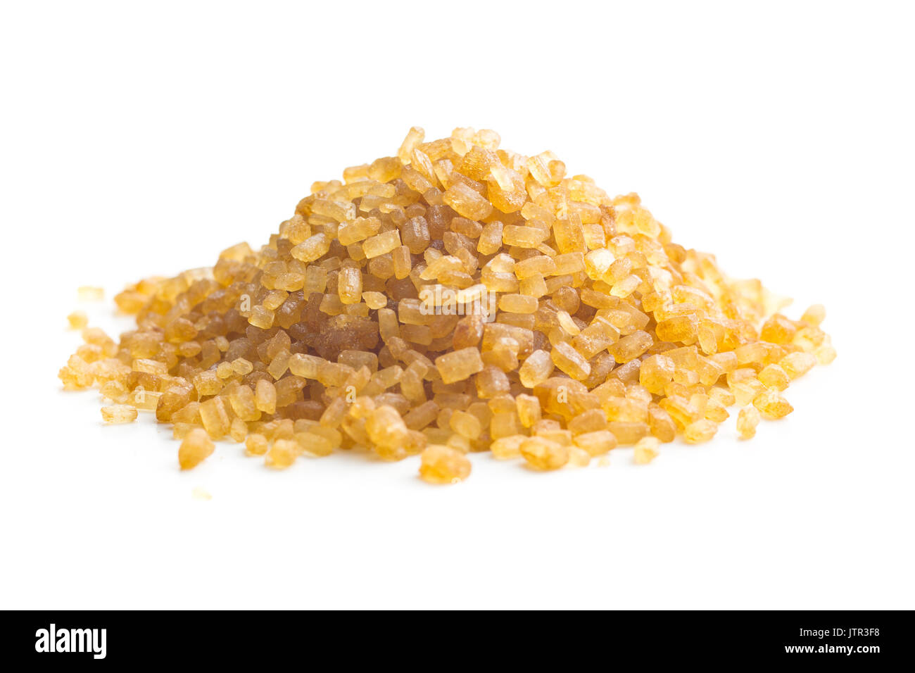 Brown cane sugar isolated on white background. Sweet brown sugar Stock ...