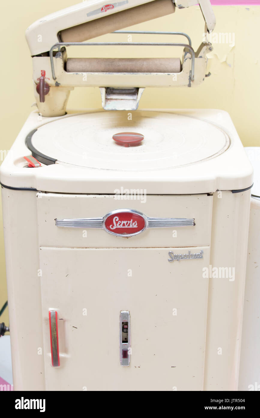 Service Superheat Washing Machine Abbey Electrical Stores 1960 Stock Photo