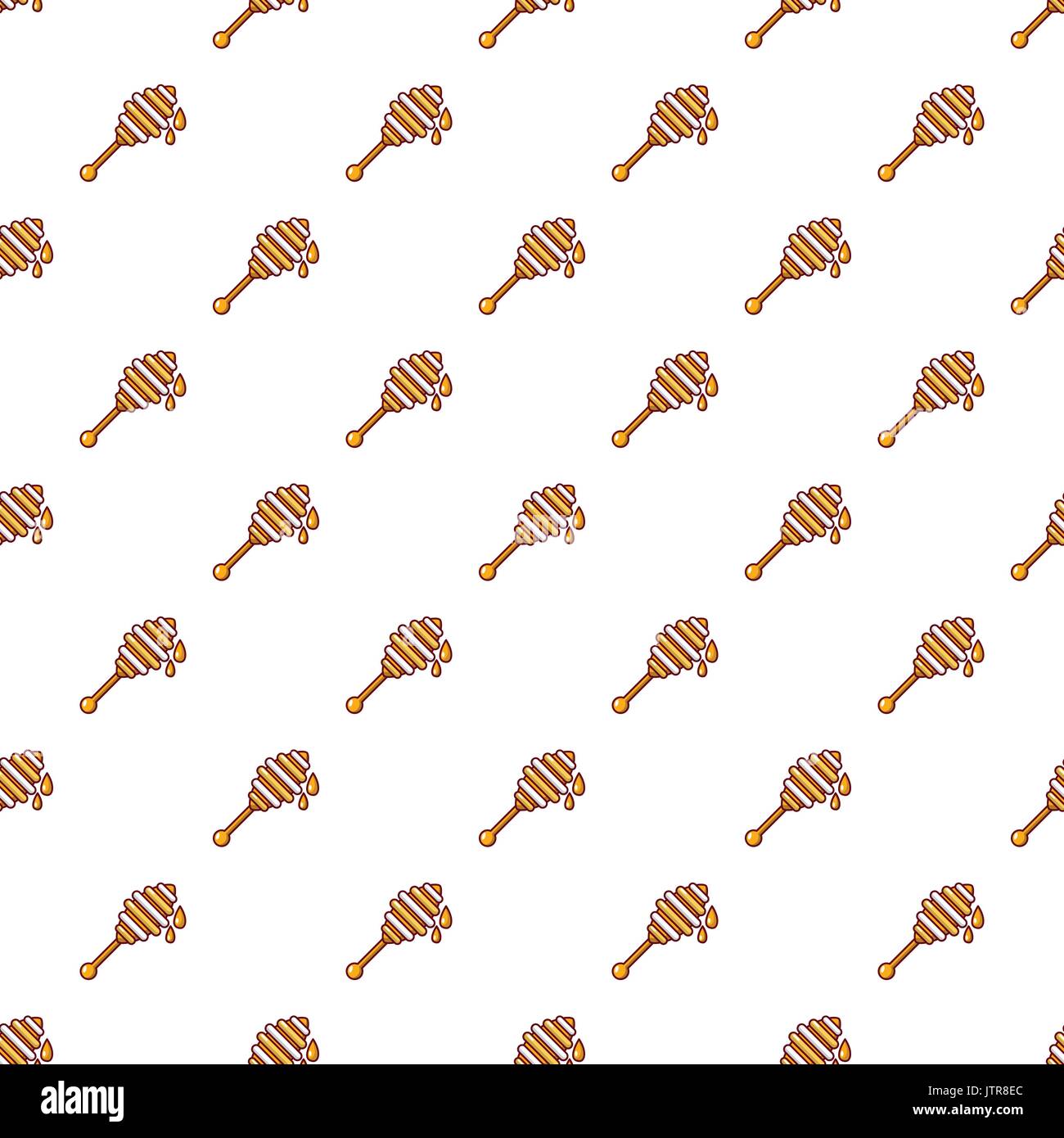 Stick for honey pattern seamless Stock Vector