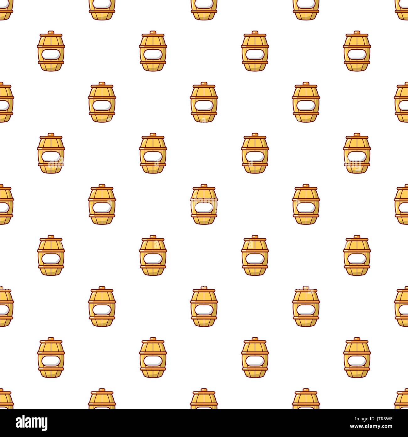 Barrel of honey pattern seamless Stock Vector