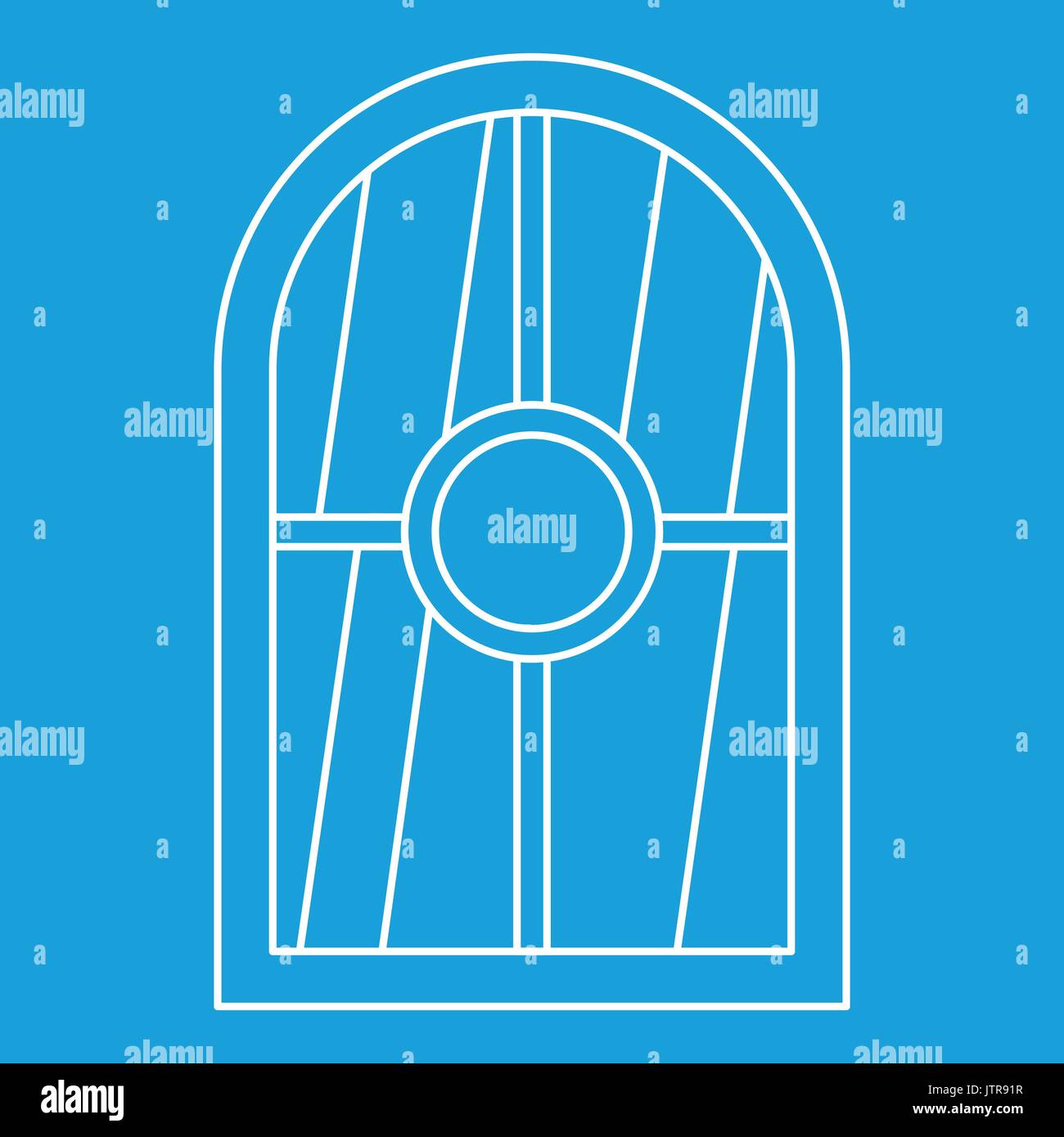 White arched window icon outline Stock Vector Image & Art - Alamy