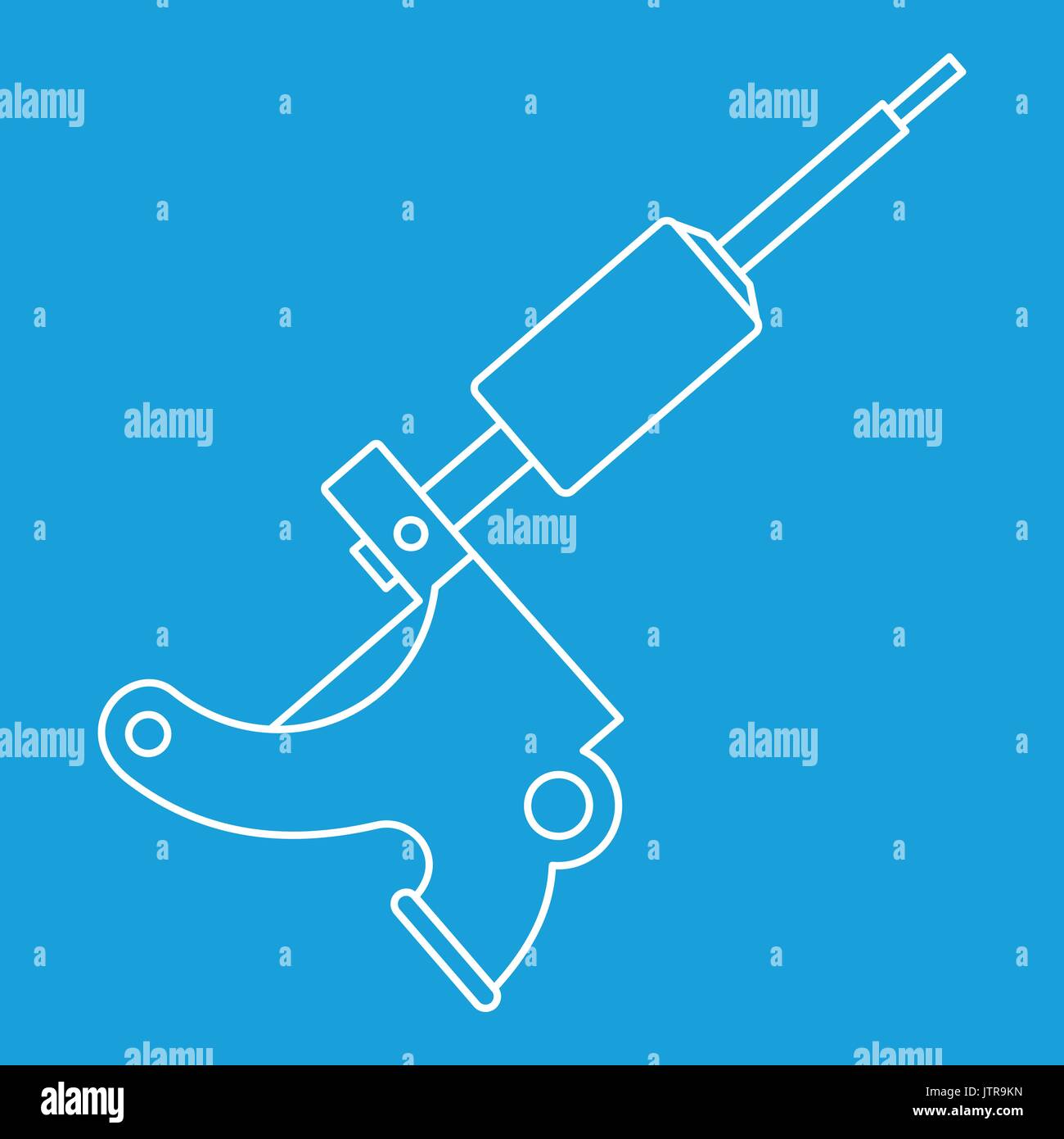 Coil tattoo machine icon outline Stock Vector Image & Art Alamy