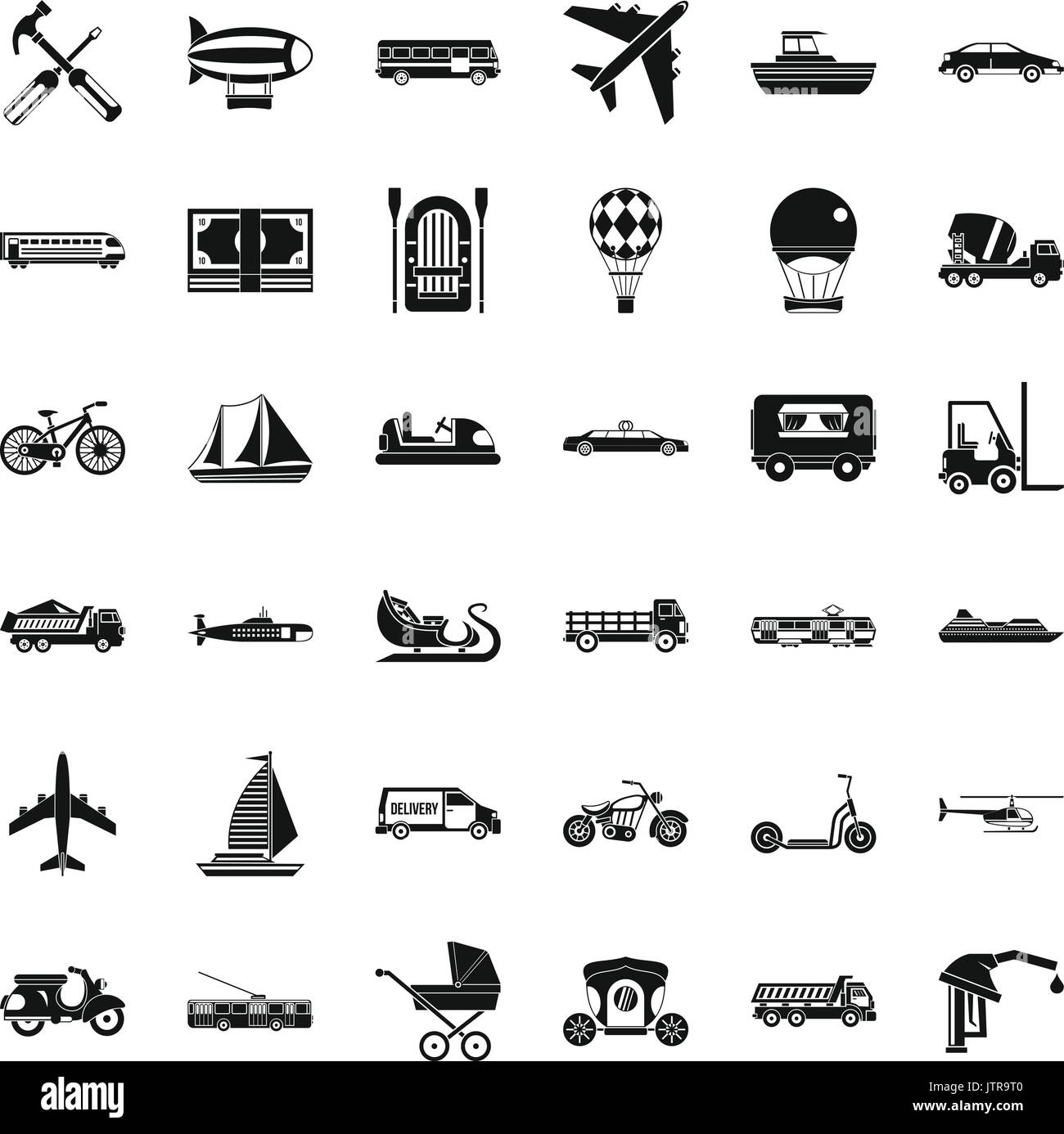 Good transport icons set, simple style Stock Vector Image & Art - Alamy