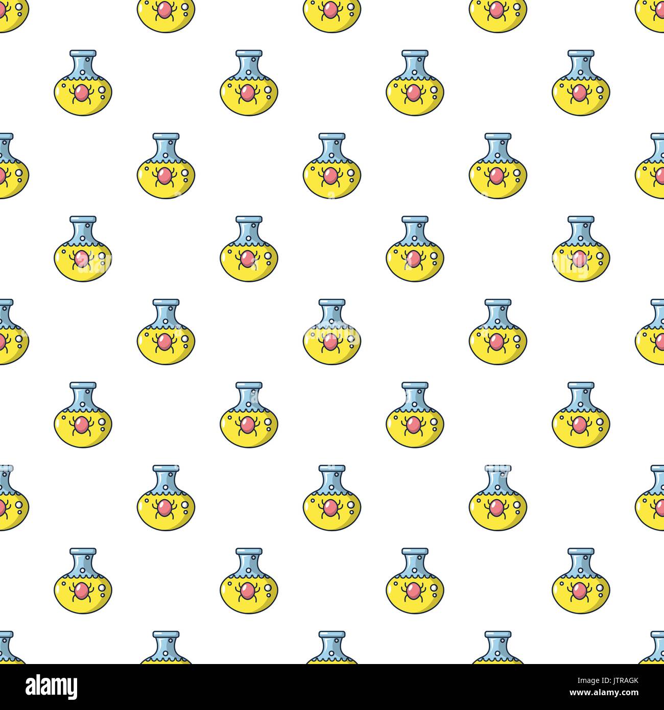 Bacteria in a flask pattern seamless Stock Vector