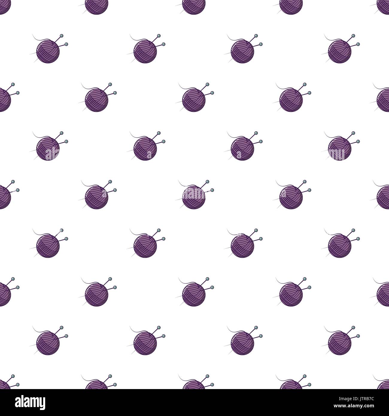Yarn ball pattern seamless Stock Vector