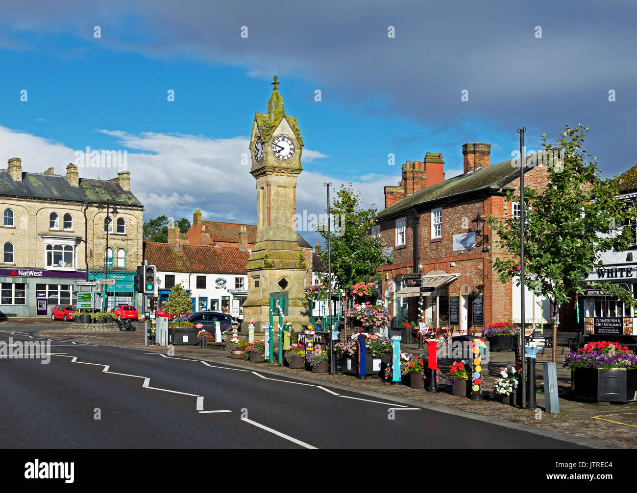 England Uk Thirsk Market Place High Resolution Stock Photography and ...