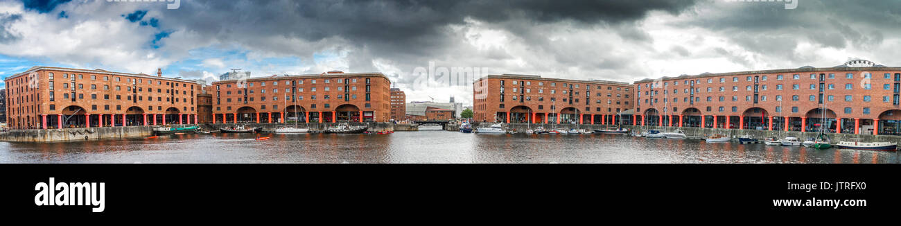 Historical Albert docks in Liverpool. Stock Photo