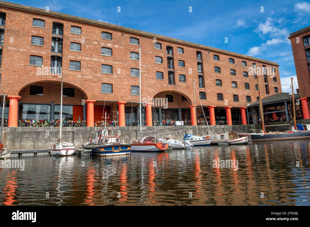 Historical Albert docks in Liverpool. Stock Photo