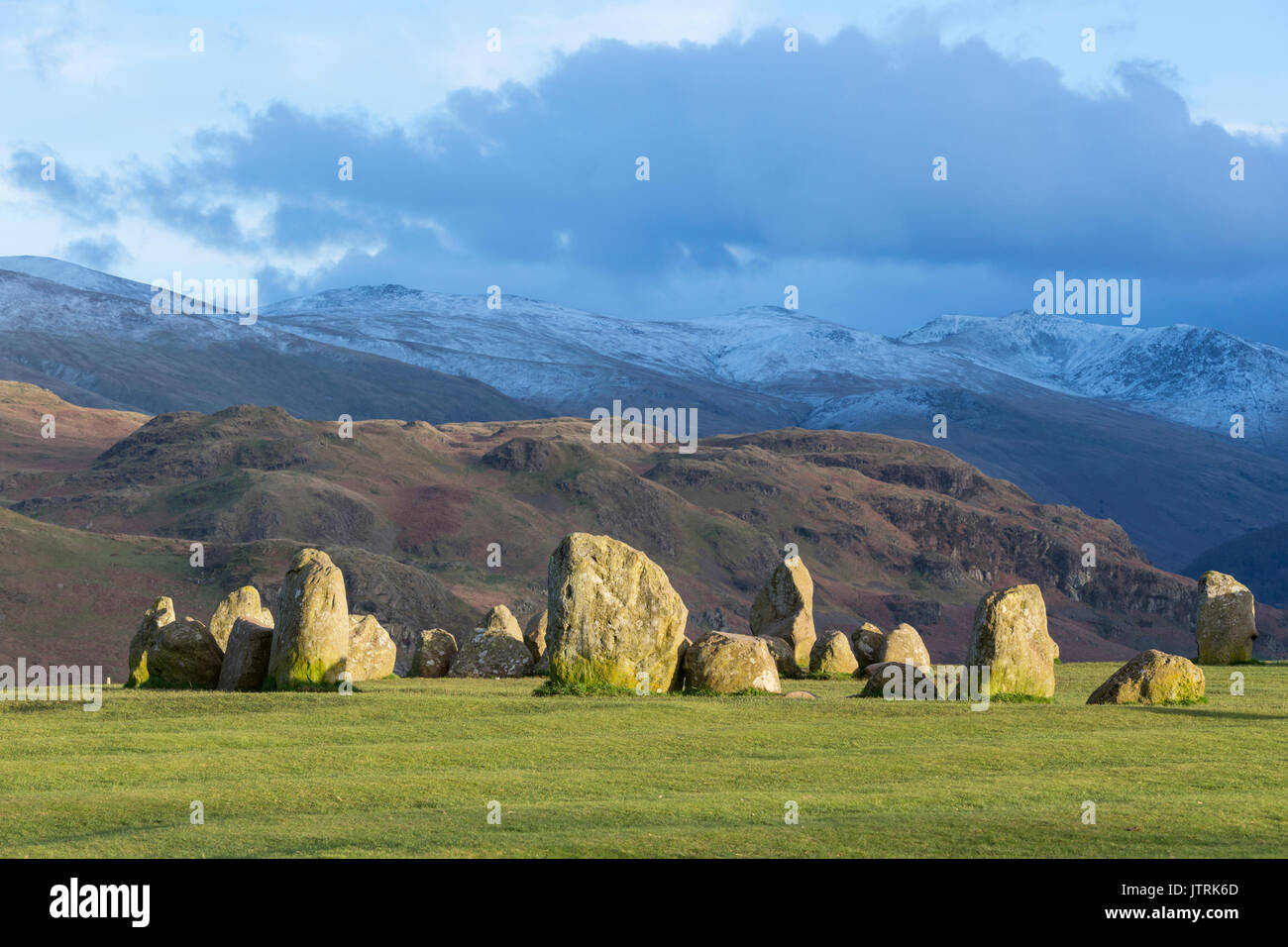 Castlerigg Stone Circle near Keswick, Cumbria, England, UK Stock Photo
