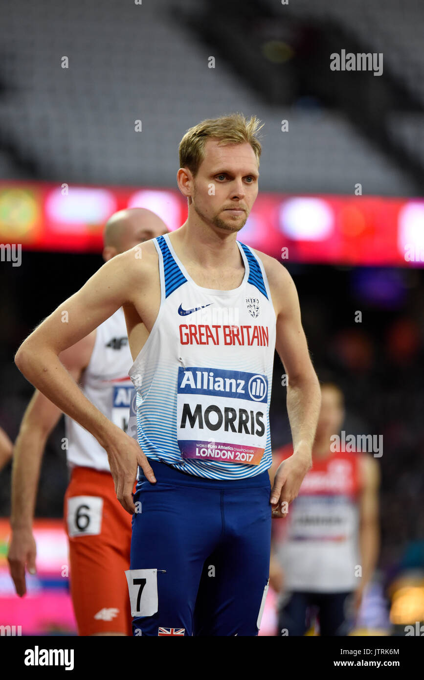 Steve Morris competing in the T20 800m final in the World Para ...
