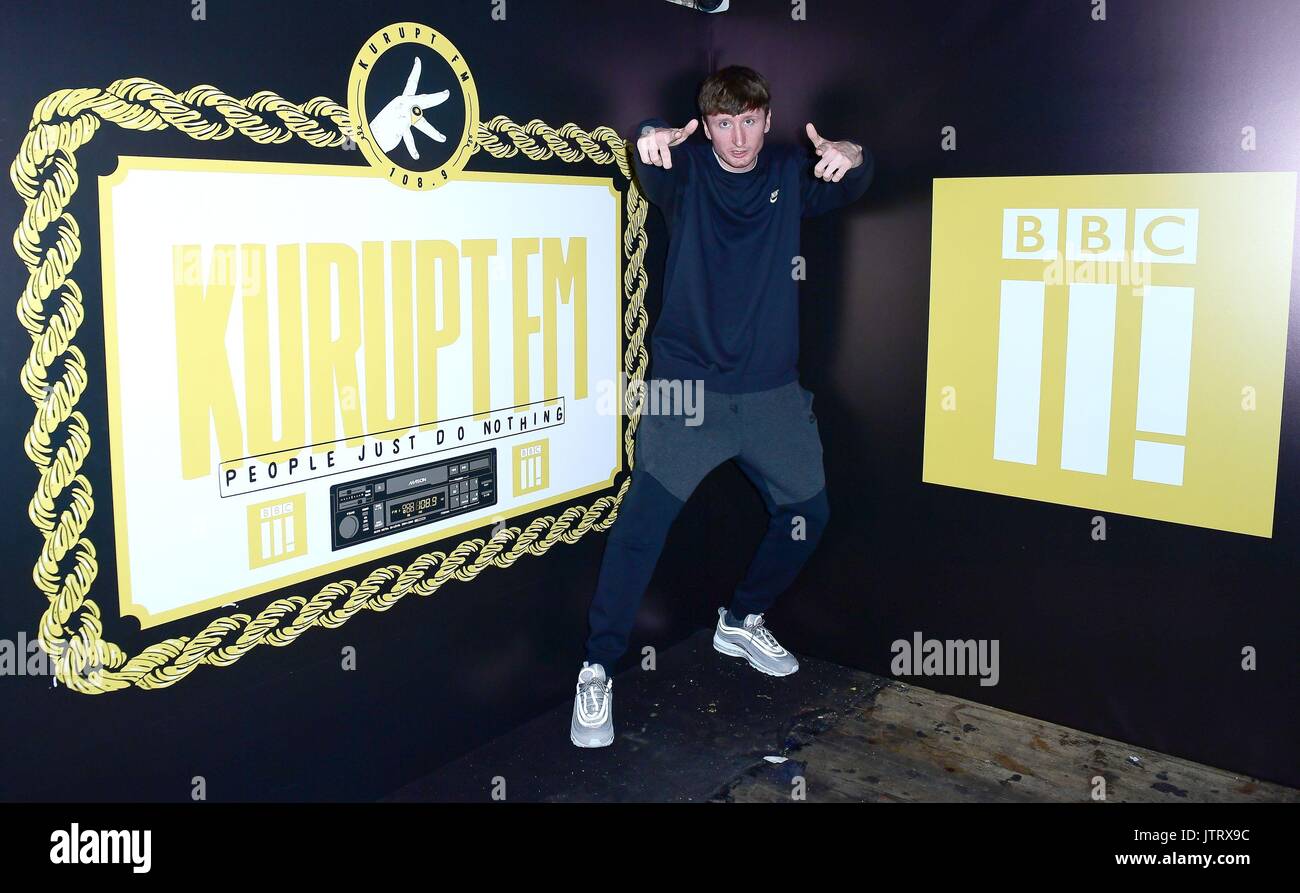 Steve Stamp attending the BBC3 launch of People Just Do Nothing at Cargo, London. Stock Photo