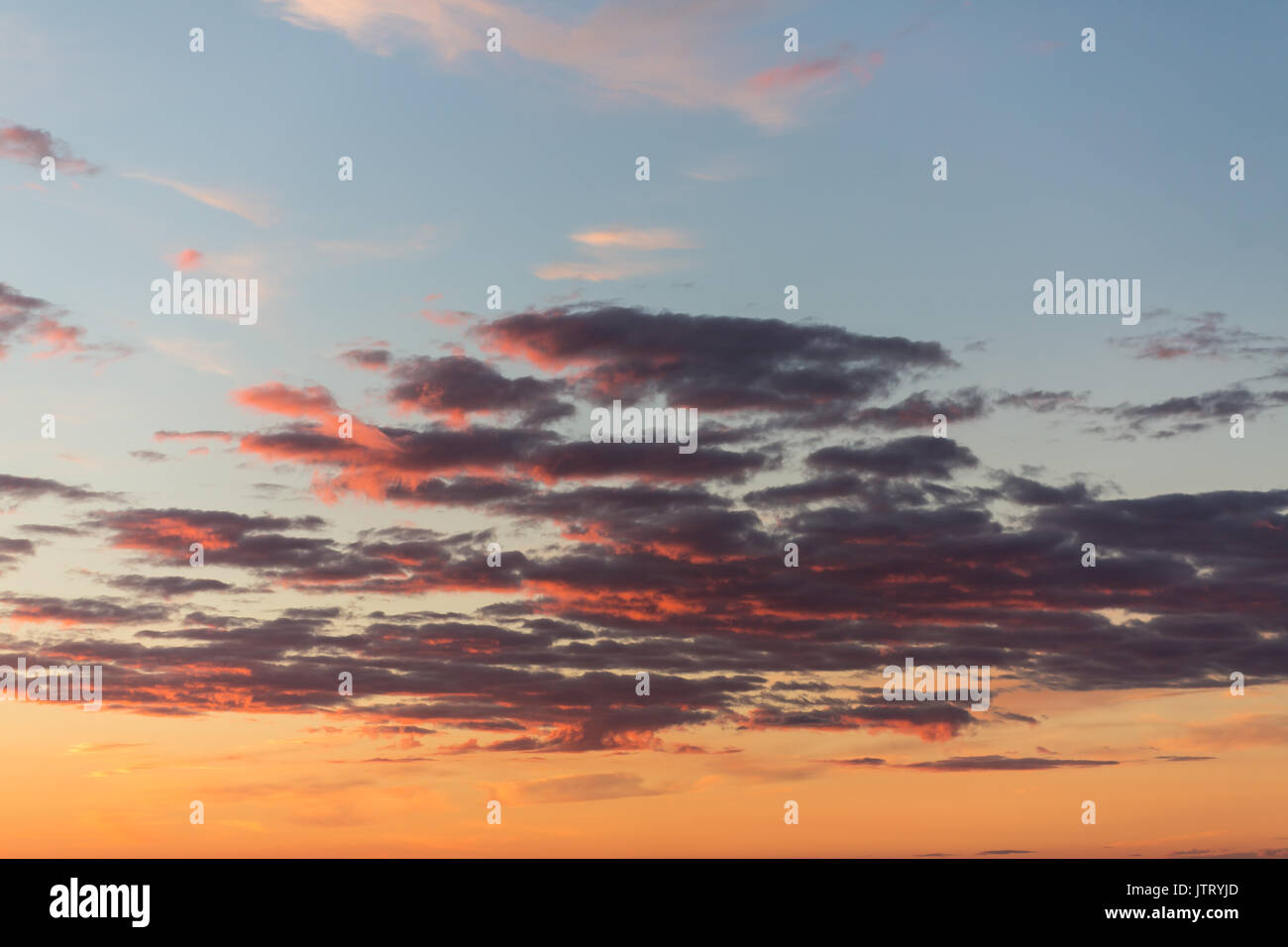 Beautiful sky with clouds and sun. Sunset sky with clouds Stock Photo ...