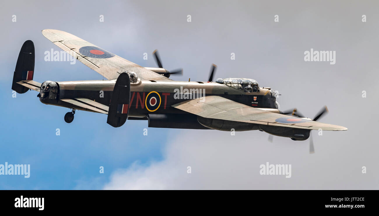 Avro Lancaster Bomber BBMF Stock Photo