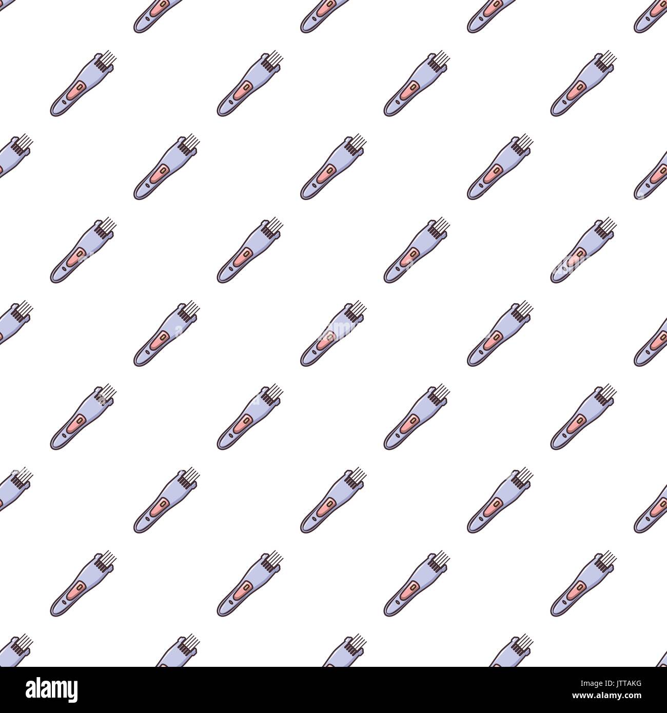 Hair clipper pattern seamless Stock Vector